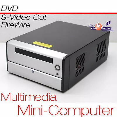 Mini-Pc CPU 16 GHZ S-VIDEO Tv-Out 160GB 1GB 12V Pwr-Supply 7.1 Channel Audio • £141.52