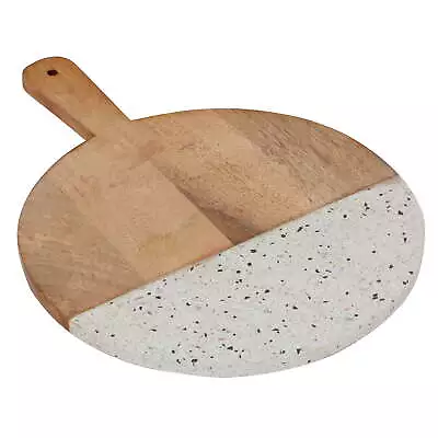 Brown Mango Wood Cutting Board With Terrazzo Details • $19.20