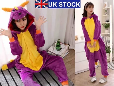 UK Dinosaur Unisex Adult Animal Onsie88Onesie12 Anime Cosplay Pyjama Kigurumi D1 • £20.78