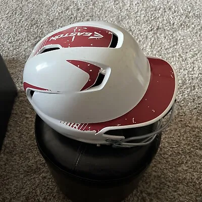 Easton Batting Helmet Girls Softball White And Red With Face Mask  • $12.95