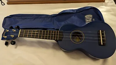 Mahalo Ukulele U30G/BU Royal Navy Blue With Nubone 4 Strings & Soft Case • $28.62