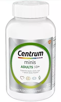 Centrum Minis Adult 50+ Multivitamin Supplement Tablets 320 Count 9/24 • $12.98