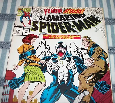 The Amazing Spider-Man #374 VENOM ATTACKS! From Feb. 1993 In VF- Condition NS • $12.99