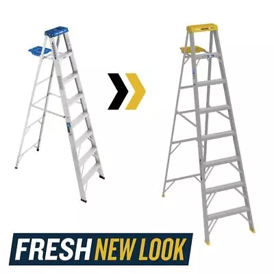 8 Ft. Aluminum Step Ladder (12 Ft. Reach Height) With 250 Lb. Load Capacity Type • $162.99