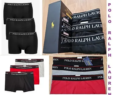 Men's Ralph Lauren Underwear Boxer Shorts Trunks 3 In A Pack Christmas Offer • £20.99