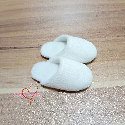 BJD Hyoma Slippers Shoes For 1/6yosd 1/4MSD Ball Jointed Doll White/Pink/Gray • $23.33