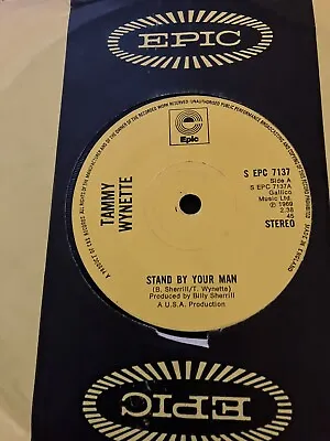 £3 • Buy Tammy Wynette - Stand By Your Man -  7  VINYL SINGLE  - EXCELLENT CONDITION