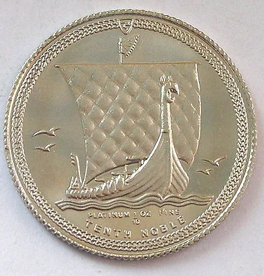 Isle Of Man 1986 Viking Ship 1/10oz Platinum CoinBU • $269.10