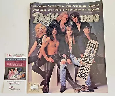 Guns N Roses Matt Sorum Dizzy Reed Signed Rolling Stone Magazine Cover JSA Cert • $100