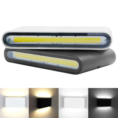 6W 12W COB LED Wall Light Up Down Sconce Lamp Living Room Outdoor Lighting IP65 • $21.84