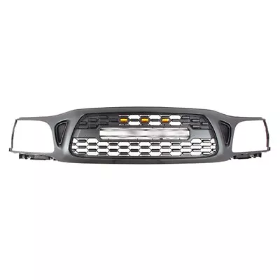 Matte Black Front Grille Fits For  2001-2004 Toyota Tacoma Upper Grill W/Led • $229