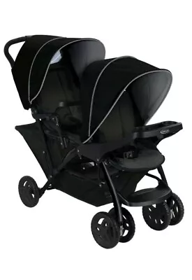 Graco Stadium Duo Tandem Pushchair - Black • £135