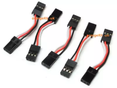 £6.99 • Buy 30mm 3cm JR Male To Male Servo Control Board Receiver Extension Leads Quad Heli