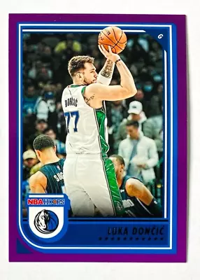 2022-23 Panini NBA Hoops Luka Doncic PURPLE Parallel Card #119 Mavericks Star! • $4.95