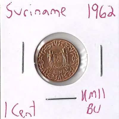 Coin Suriname 1 Cent 1962 KM11 • $2.29