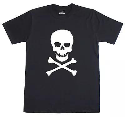 Skull & Crossbones Pirate Fancy Dress Mens T-Shirt Free Post U.K • £11.99