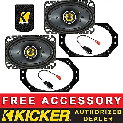 Kicker Csc464 4 X6  Oem Speaker Replacement Full Kit For Jeep Wrangler 1997-2006 • $79.99