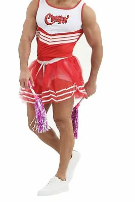 New Men Boys Cheer Leader Costume Fancy Dress High School Cheers Team Outfit UK • £6.25