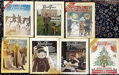 Vintage Radio Times Magazines X 7 1973 To 1987 • £25