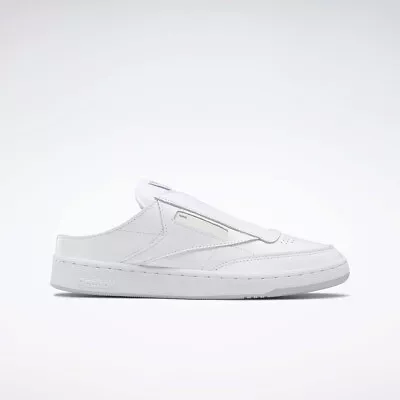 REEBOK X BEAMS CLUB C Unisex Leather Tennis Mules - All Sizes - White - GX3853. • £69.95