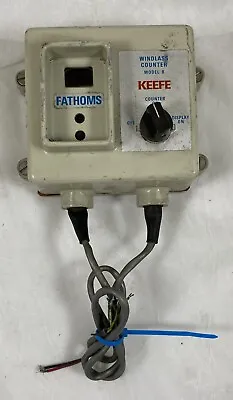 Keefe Windlass Counter Model B Fathoms Blue & Red Writing Used • $174.30