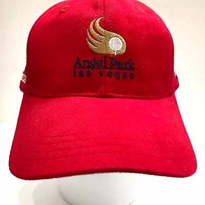 Angel Park Las Vegas Golf Cap Hat Sports Imperial Brand Adjustable Red Gold Logo • $8.50