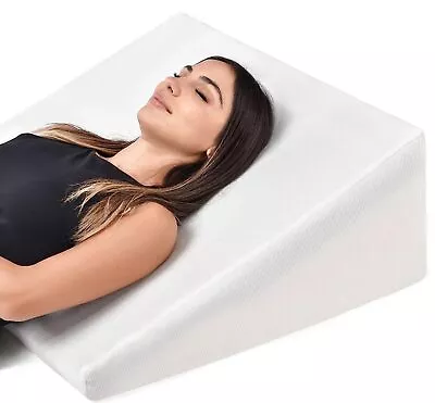 Cooling Memory Foam Bed Wedge Pillow 8x24x24 Support Acid Reflux Snoring • $41.42