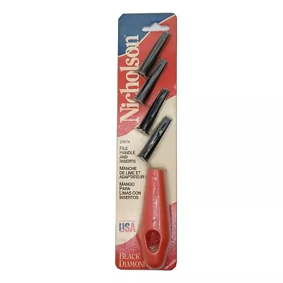 $10.99 • Buy Nicholson 21474 Plastic File Handle With Inserts Made Of Strong High Impact NEW