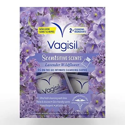 $14.01 • Buy Vagisil Scentsitive Scents On-The-Go Feminine Cleansing Wipes, PH Balanced, L...