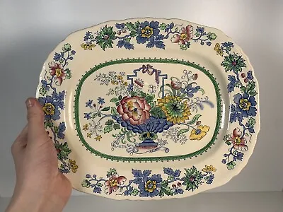 Large Antique Mason's  Strathmore  Vintage Ironstone Platter Serving Plate 15” • £19.99