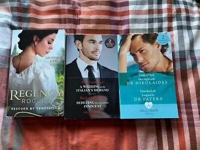 3 X MILLS & BOON 2 IN 1 COLLECTION MODERN MEDICAL AND REGENCY • £1.75