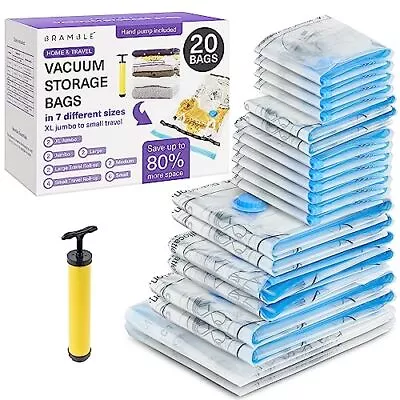 20 Space Saver Vacuum Storage Bags Vacuum Sealed Bags For Clothing & Bedding • $24.62