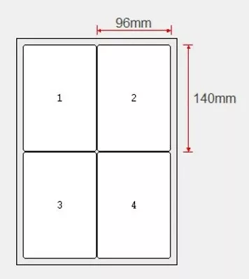 Premium Quality A4 Sheet Address Labels Self Adhesive Sticker Mailing Paper • $4.95