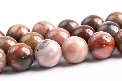 8MM Natural Multicolor Petrified Wood Jasper Beads Grade AAA Round Loose Beads • $5.18