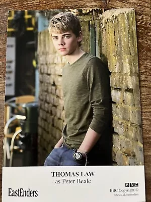 BBC EastEnders Unsigned Cast Card THOMAS LAW As Peter Beale • £4