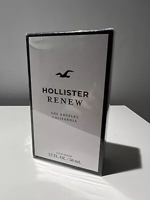 Men’s Hollister Renew Eau De Cologne 50ml Fragrance New Slightly Marked Box • £29.99