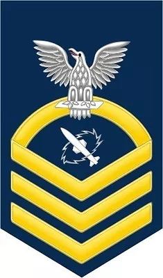 Missile Technician MT Navy Chief E-7 Gold 5.5  Rank Sticker / Decal • $7.49