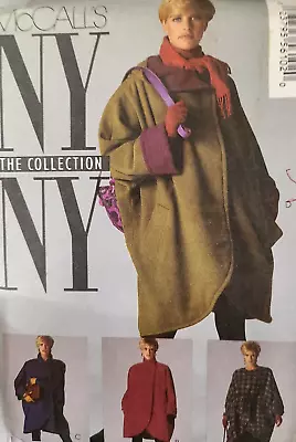 UC McCalls 5610 Sewing Pattern NY NY Collection Oversized Rain Coat Jacket 10 12 • $7.99