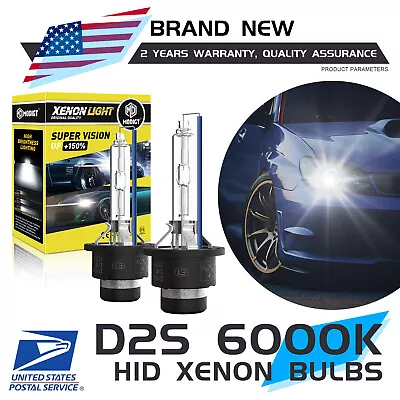 2 Pack D2S Xenon HID Headlight Bulbs Standard For Philips 85122C1 66240 6000K • $17.99