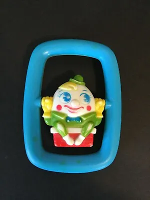 Humpty Dumpty Vintage Sanitoy Plastic Spinning Baby Toy Hong Kong D9 • $10.51