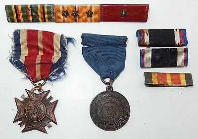 1922 Citizen's Military Training Service Medal W/Ribbon & VFW Medal & Bars • $23.50