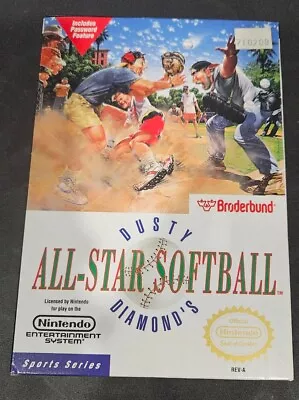 Dusty Diamond's All-Star Softball Nice Box NES Nintendo Complete In Box CIB • $179.99