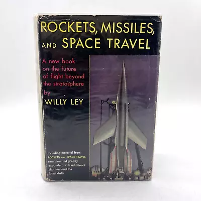 $30 • Buy 1951 Rockets Missiles And Space Travel By Willy Ley Hardcover Dust Jacket