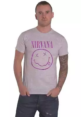 Nirvana Purple Grunge Smile T Shirt • £16.95