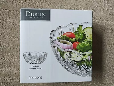 New In Box- Shannon By Godinger Crystal 8.5  Serving Bowl - Dublin Collection • $14.99