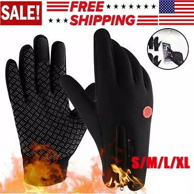 Thermal Windproof Waterproof Winter Gloves Touch Screen Warm Mittens Men Women • $4.99