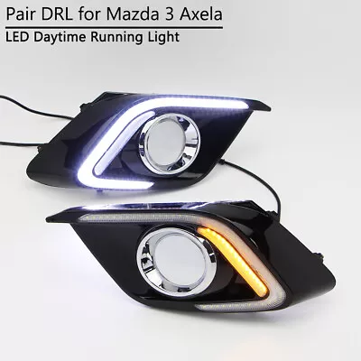 LED DRL For Mazda 3 Axela 2014 2015 Daytime Running Light With Turn Signal Lamp • $89.99