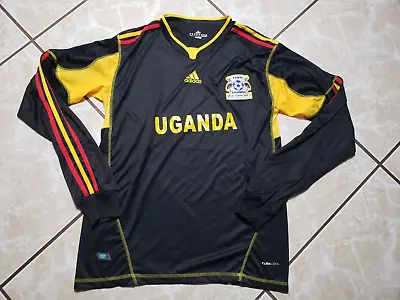 Adidas UGANDA FIFA National Team Cranes Soccer Jersey Size Men XL Black • $18.95