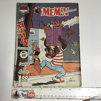 1965 Spanish Mexican Comics Memin Pinguin #60 Edar Mexico EspaÑol • $4.95