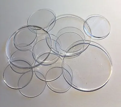 1 Pcs 4   Dia. X 1/4  Thick Laser Cut Clear Cell Cast Acrylic  Disks • $8